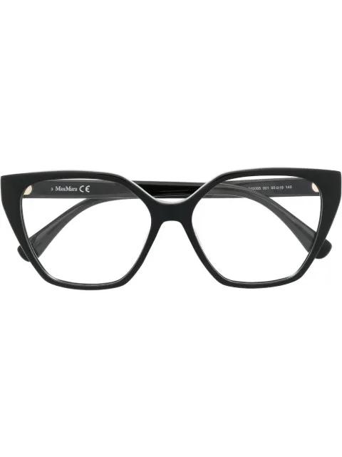 logo-arm detail glasses by MAX MARA