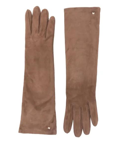 logo-detailing gloves by MAX MARA