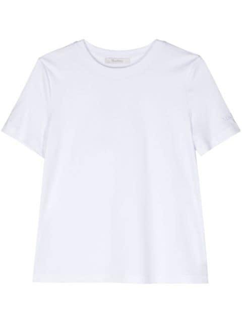 logo-embroidered jersey T-shirt by MAX MARA