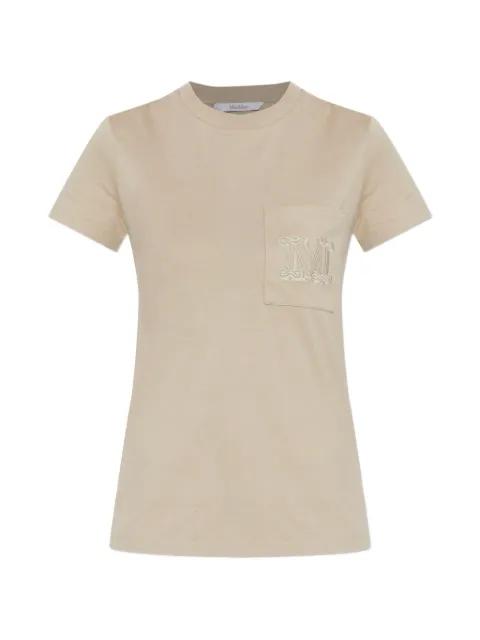 logo-embroidered pocket T-shirt by MAX MARA