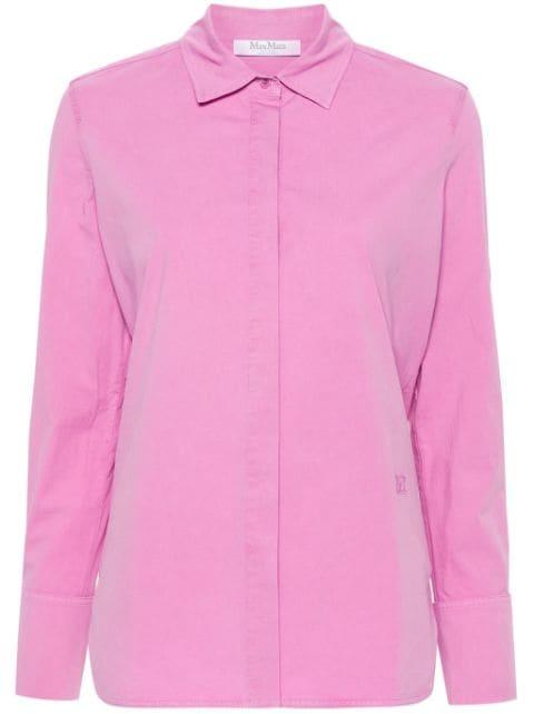 logo-embroidered shirt by MAX MARA