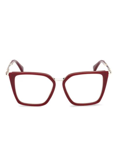 logo-engraved glasses by MAX MARA