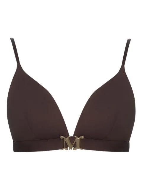 logo-letter bikini top by MAX MARA