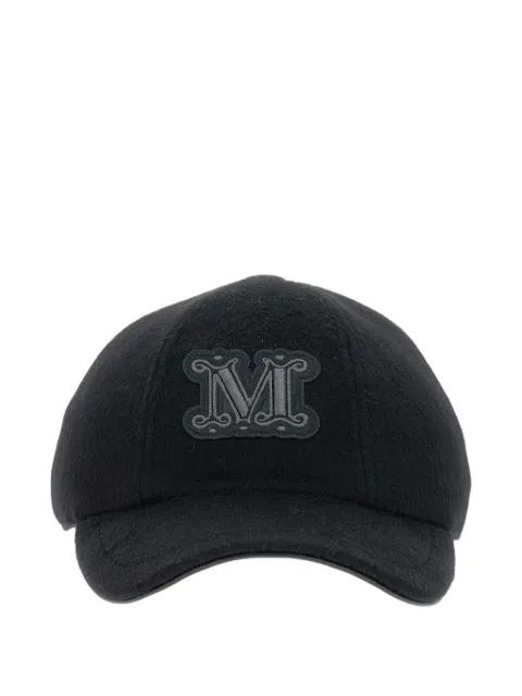 logo-patch wool cap by MAX MARA