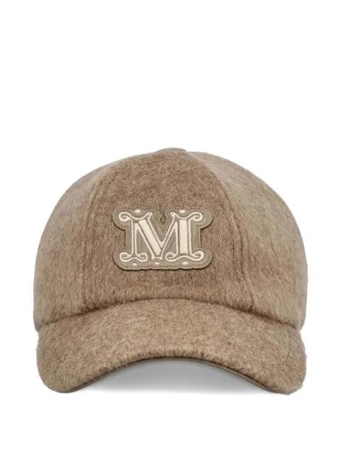 logo-plaque cashmere cap by MAX MARA
