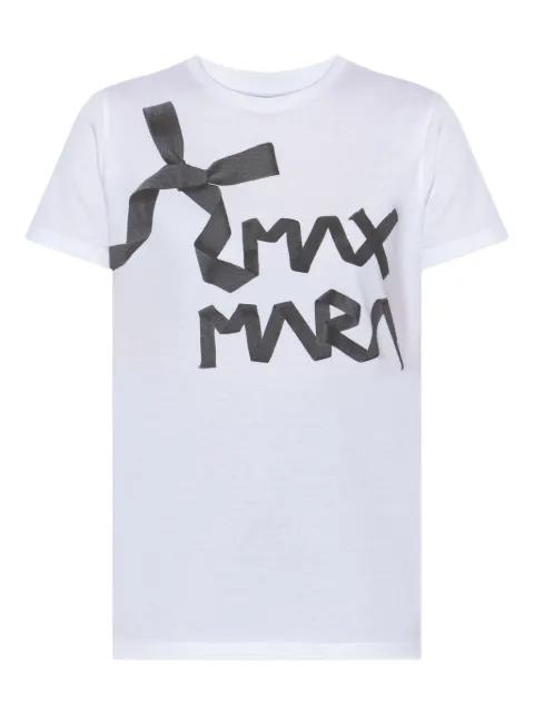 logo-print T-shirt by MAX MARA