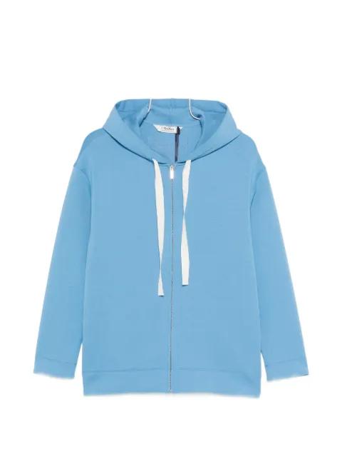 logo-print zip-up sweatshirt by MAX MARA
