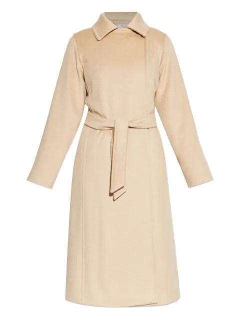 long-sleeve belted coat by MAX MARA