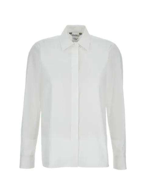 long-sleeve logo-appliqué shirt by MAX MARA