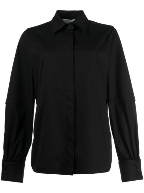 long-sleeve stretch-cotton shirt by MAX MARA