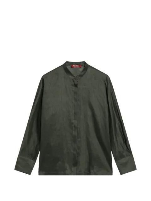 mandarin-collar long-sleeve shirt by MAX MARA