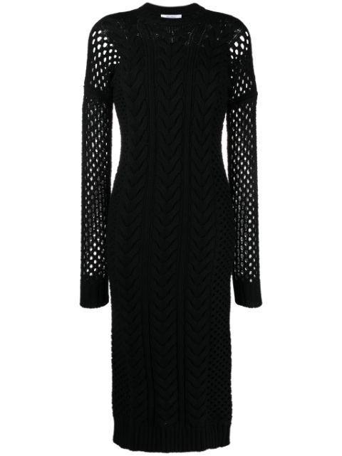 mesh panelled midi dress by MAX MARA
