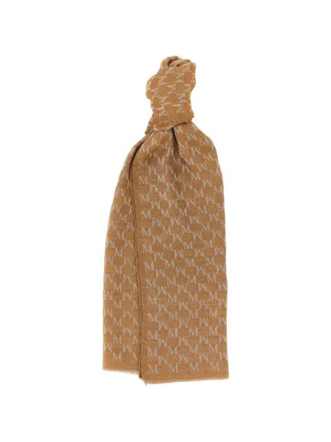 monogram-pattern stole by MAX MARA