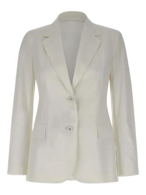 notched-lapels button blazer by MAX MARA