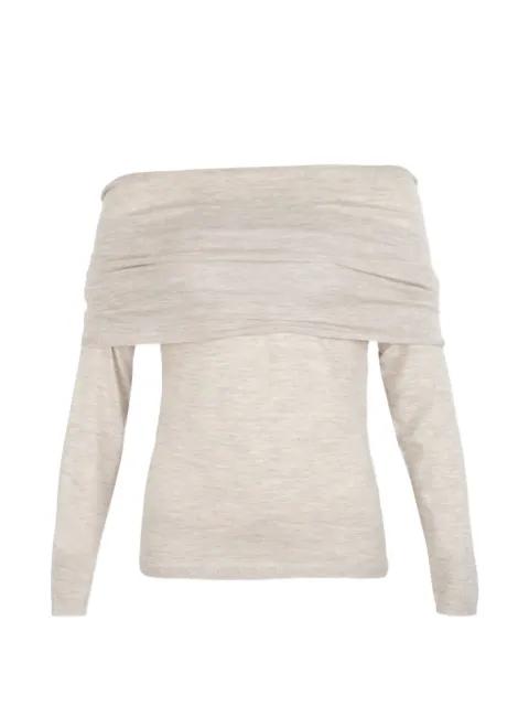 off-shoulder sweater by MAX MARA