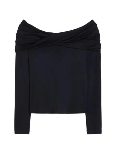 off-the-shoulder long-sleeve top by MAX MARA