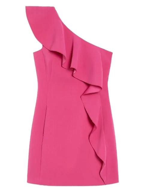 one-shoulder ruffled dress by MAX MARA