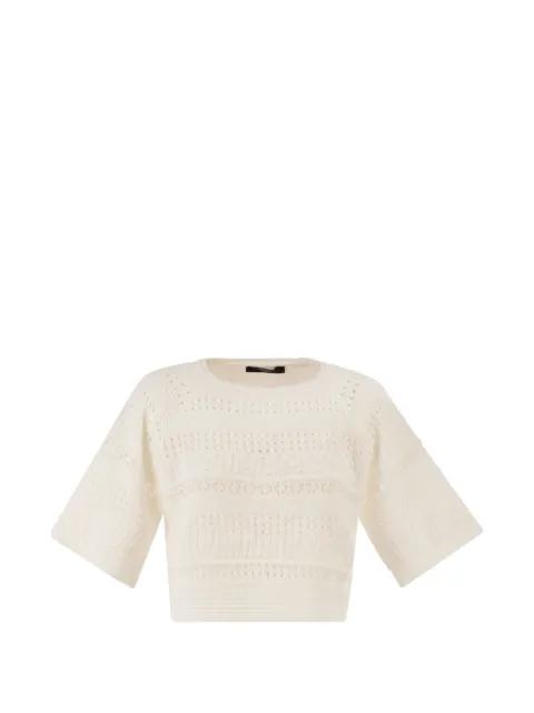 open-knit cotton top by MAX MARA