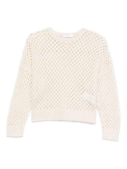 open-knit long-sleeve sweater by MAX MARA