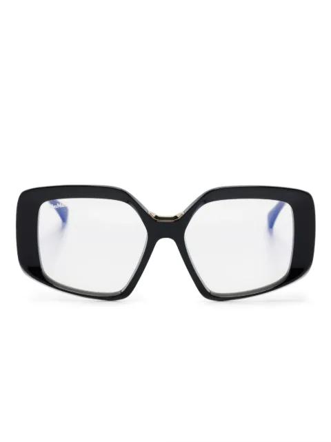 oversize-frame glasses by MAX MARA