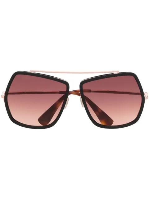 oversize-frame sunglasses by MAX MARA