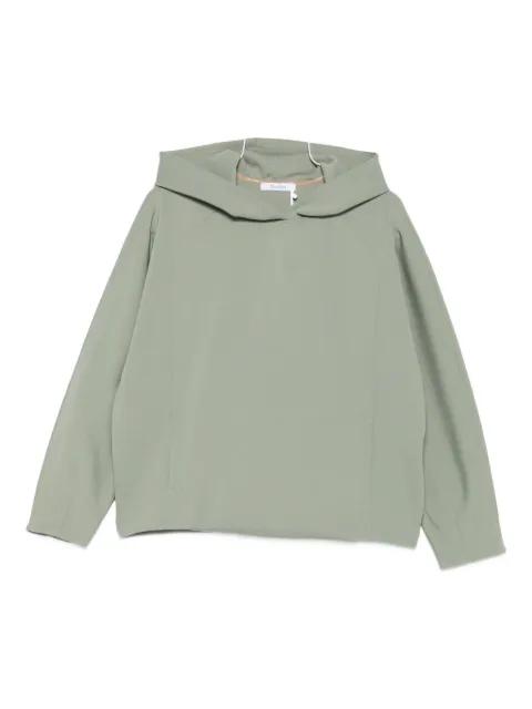 panelled long-sleeve hoodie by MAX MARA