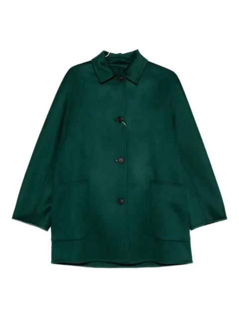 patch-pocket button coat by MAX MARA