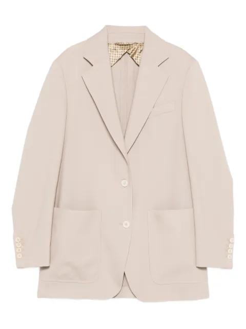 patch-pockets buttoned blazer by MAX MARA