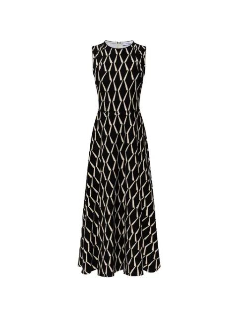 patterned jersey midi dress by MAX MARA