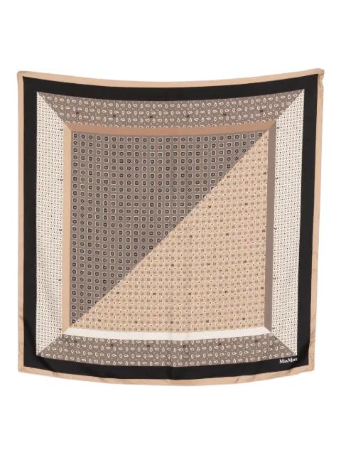 patterned scarf by MAX MARA