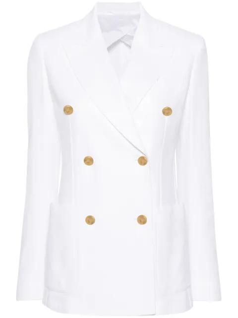 peak-lapels double-breasted blazer by MAX MARA