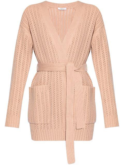 perforated-knit cardigan by MAX MARA