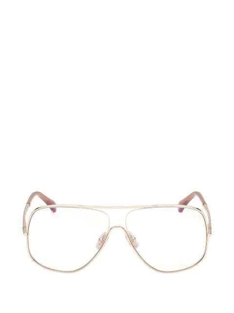 pilot-frame glasses by MAX MARA