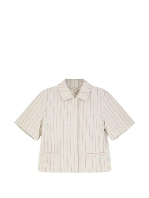 pinstripe button cotton blazer by MAX MARA