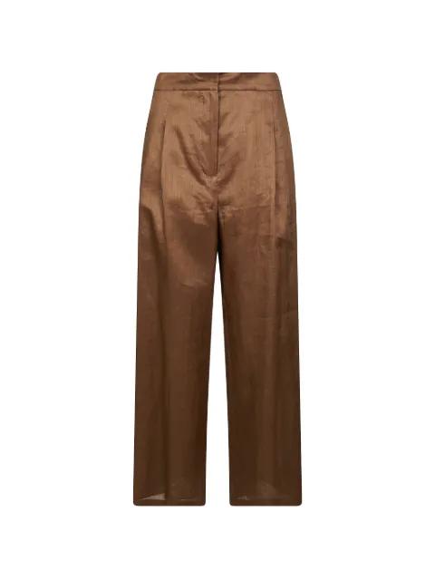 pleat-detail trousers by MAX MARA