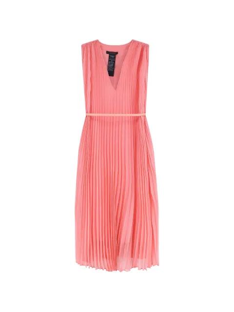 pleated V-neck dress by MAX MARA