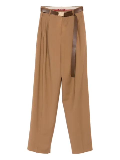 pleated belted trousers by MAX MARA