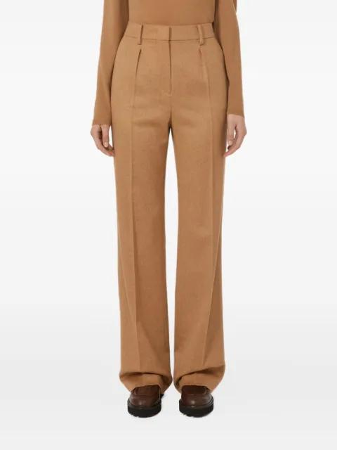 pleated camel trousers by MAX MARA