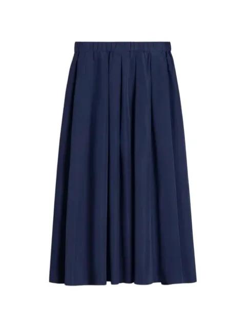 pleated flared midi skirt by MAX MARA