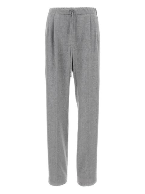 pleated-front drawstring trousers by MAX MARA