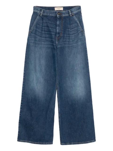 pleated-front jeans by MAX MARA