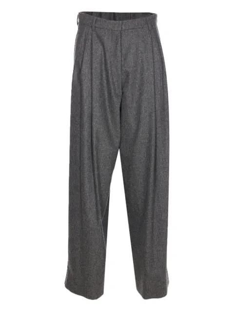 pleated-front wool tailored trousers by MAX MARA