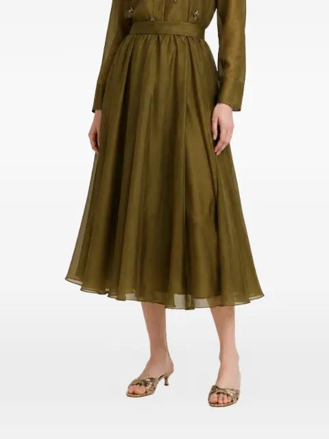 pleated silk skirt by MAX MARA