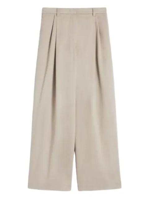 pleated wide-leg trousers by MAX MARA