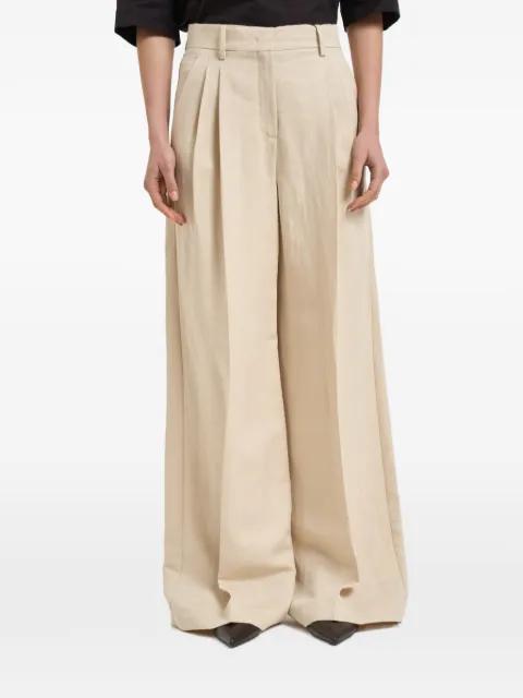 pleated wide-leg trousers by MAX MARA