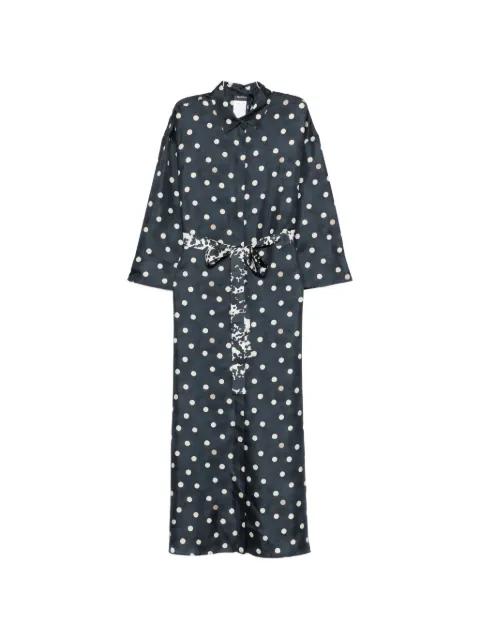 polka dot long-sleeved dress by MAX MARA