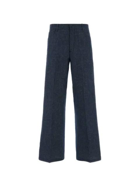 pressed-crease wide-leg jeans by MAX MARA