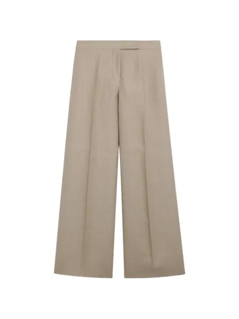 pressed-crease wide-leg trousers by MAX MARA