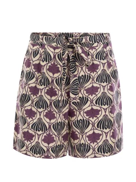 printed belt short trousers by MAX MARA