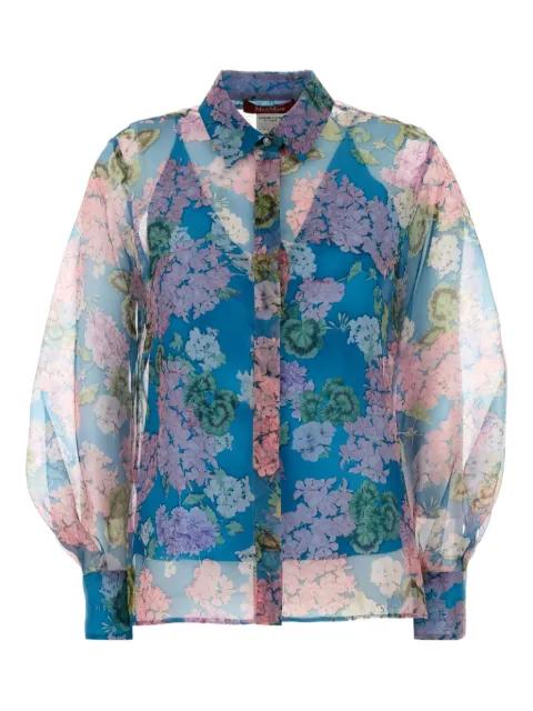 printed organza shirt by MAX MARA